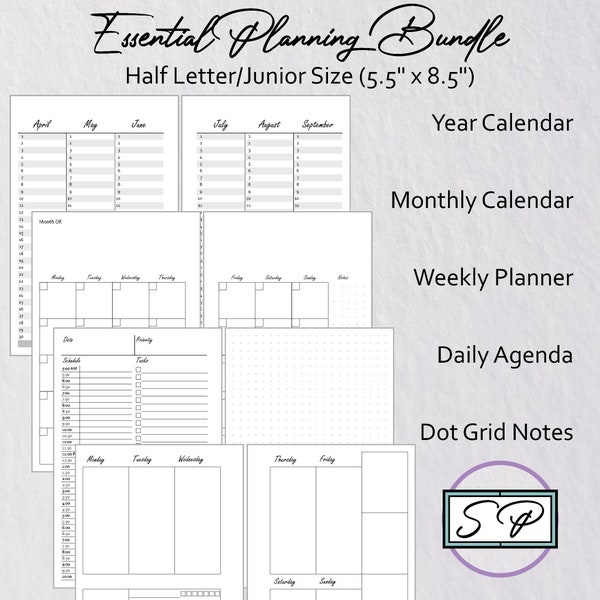 Tul Monthly Calendar Etsy