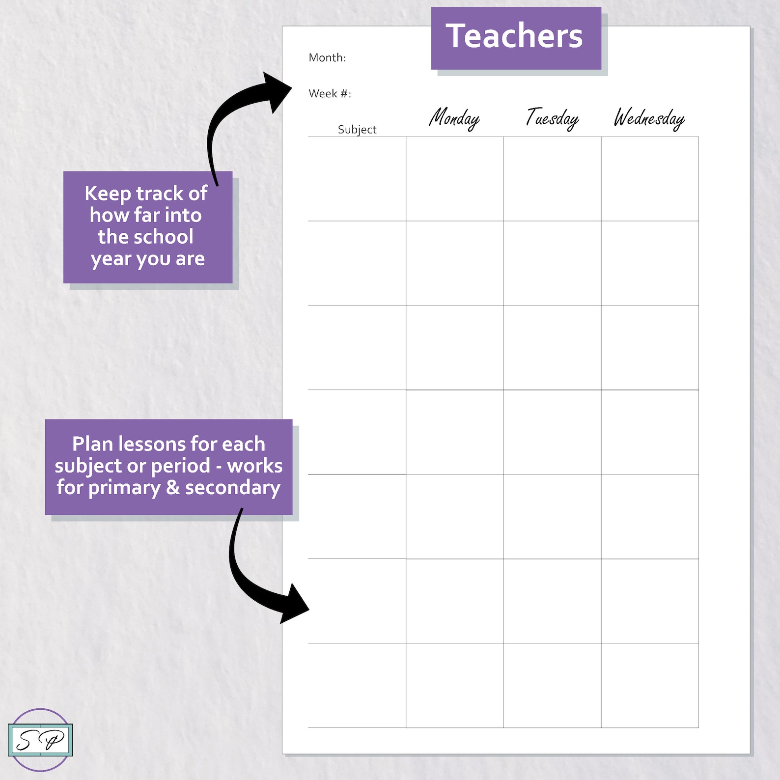 Weekly Subject Layout Insert Printable Mini Happy Planner Size ...