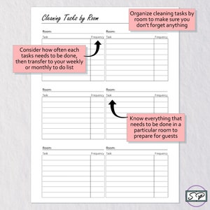 Cleaning &amp; Home Management Printable Planner for Classic Happy Planner ...