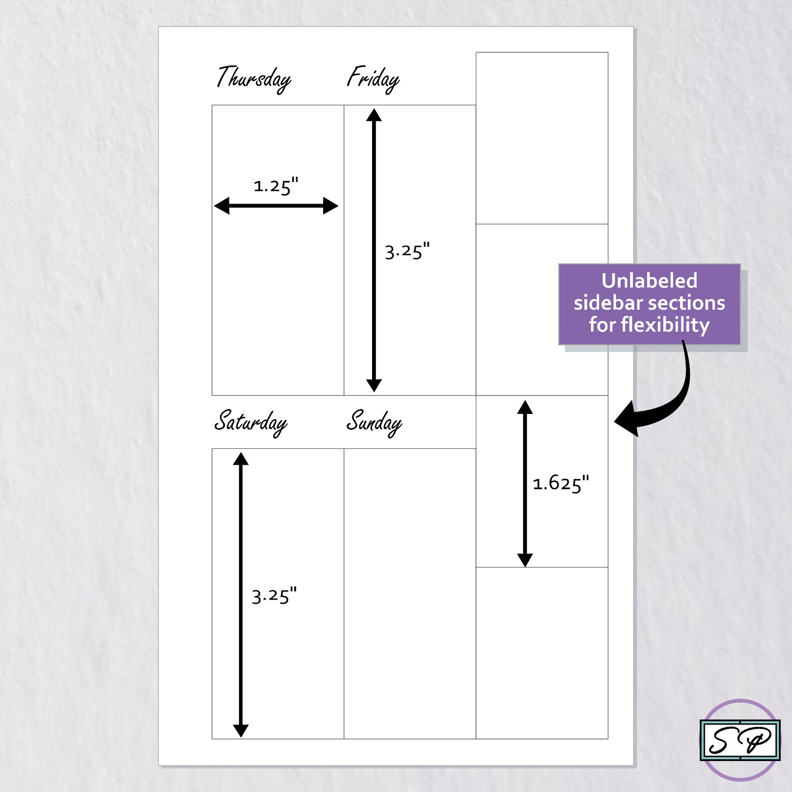 Weekly Undated Mini Happy Planner Insert Printable | Week on Two Pages ...