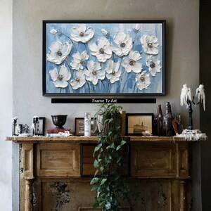 Samsung Frame TV Art Spring Flowers Oil Painting Floral Samsung Frame TV Flowers Art Home and Wall Décor Digital Download Farmhouse Frame TV