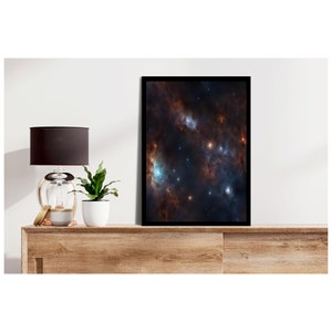 Space Print Wall Art Images de l’espace profond Univers Art Astronomie Images Télescope spatial Espace suspendu Art spatial numérique