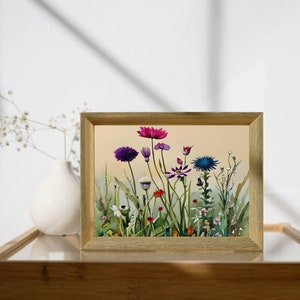 Wildflower Prints set of 3 Floral Instant Art Printable Art Floral Wall Art Botanical Print INSTANT DOWNLOAD House Gift Printable Wall Art