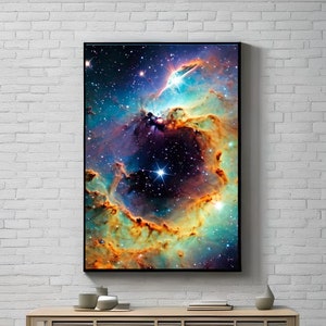 James Webb Carina Nebula Digital Print NASA Deep Field Digital Art Space Telescope First Images Cosmic Cliffs Print Gift First Look