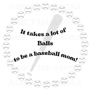 Es braucht viele Bälle, um eine Baseball-Mama zu sein, eine Team-Mom-Baseball-Shirt-Sublimation, eine lustige Baseball-Png, eine Mama-Baseball-Png