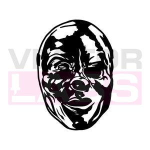 Slipknot Payaso Shawn 6 wanyk Máscara Cricut Vector EPS SVG PDF