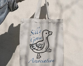 Silly Goose Association Canvas Tote Bag