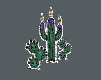 Melting Cacti Sticker