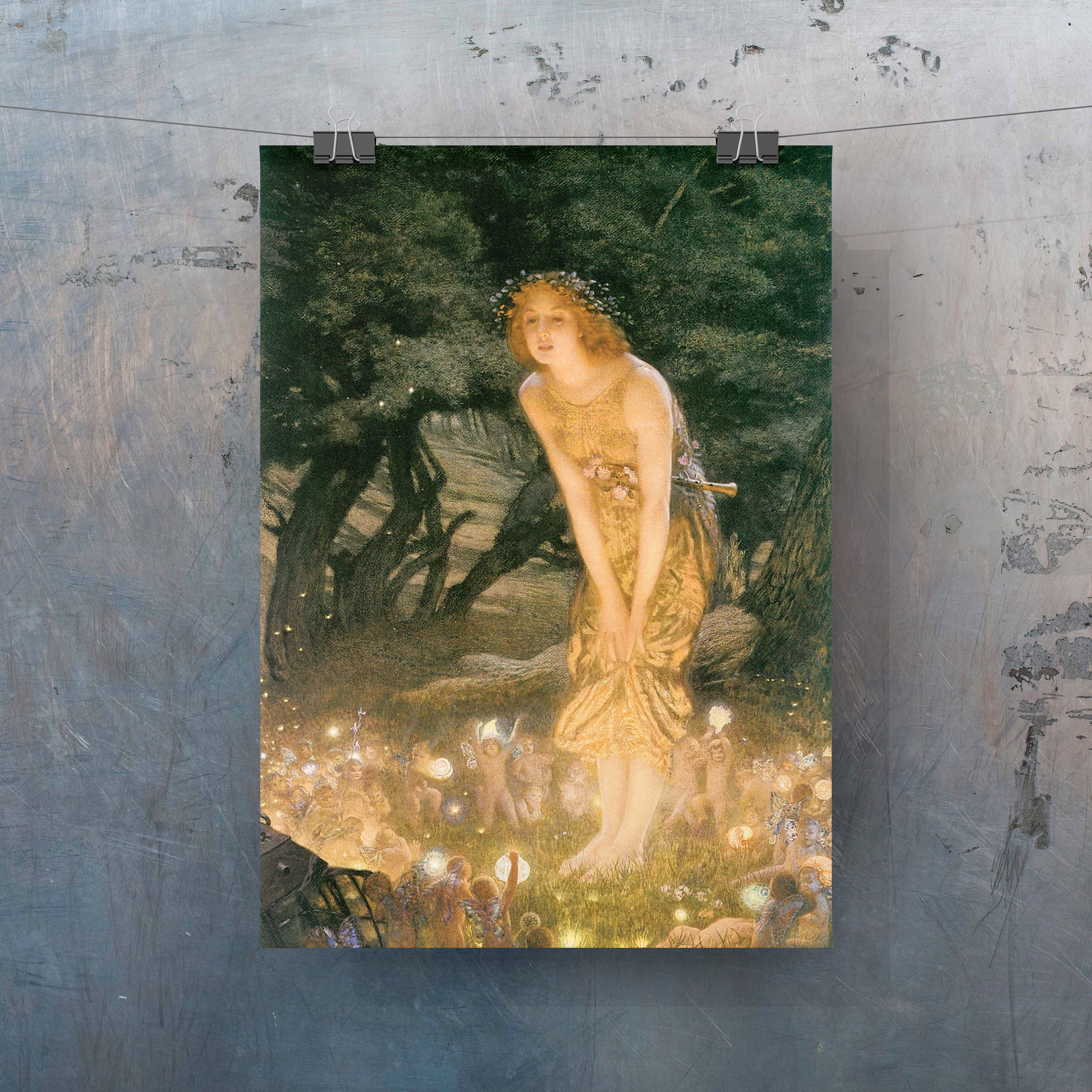 Midsummer Eve by Edward Robert Hughes A3 Unframed Art Etsy