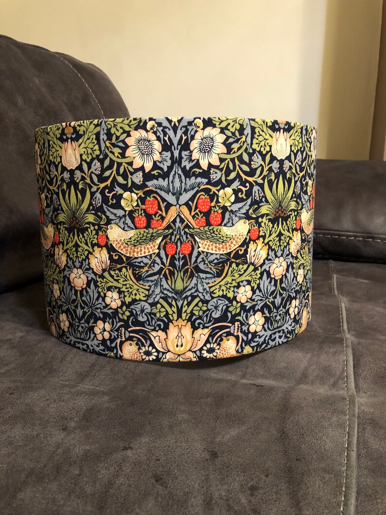 William Morris lampshade The Strawberry thief Compton Etsy
