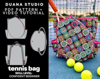 Tennis Bag Pattern A4, US Letter, A0/Copyshop