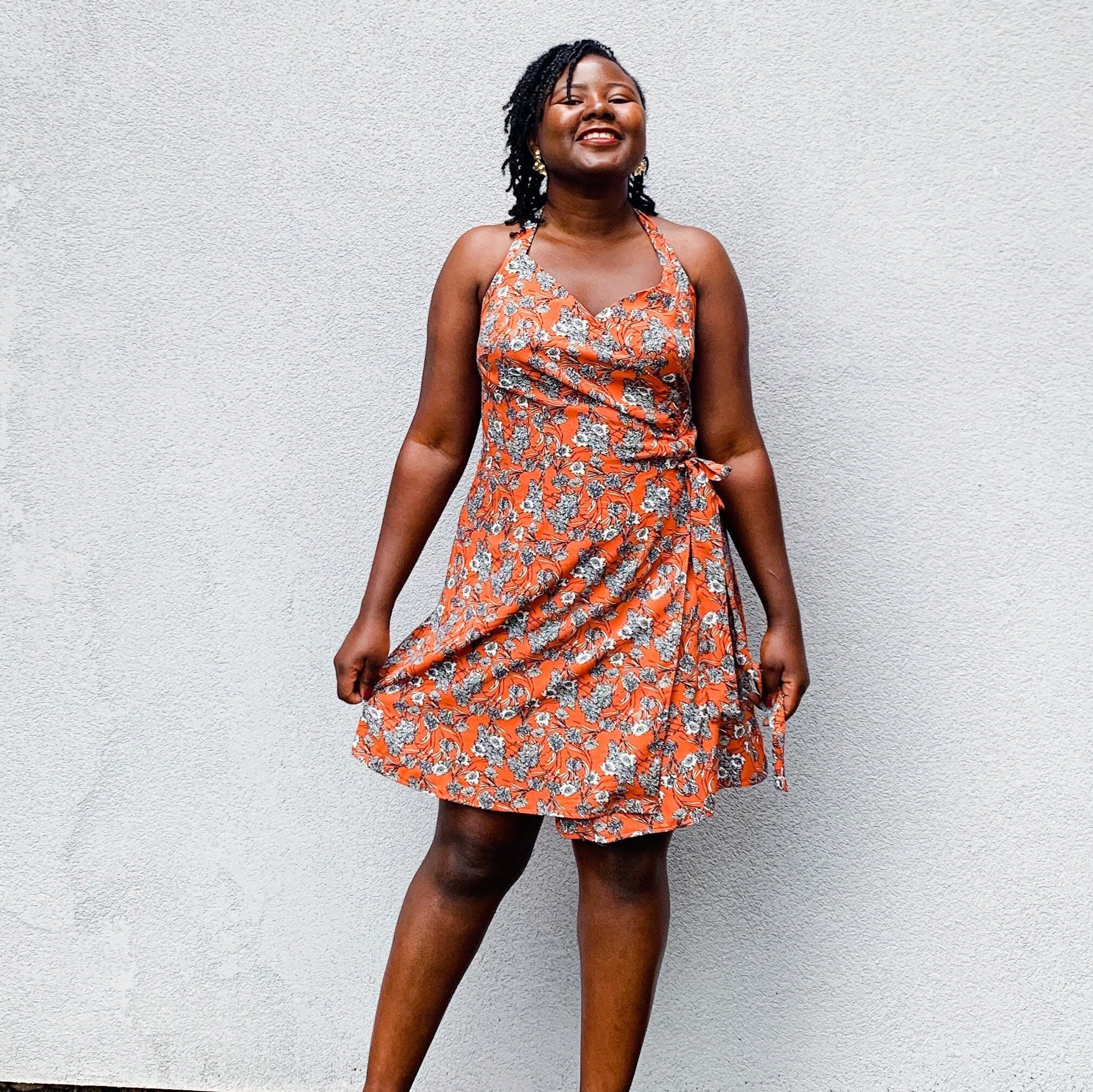 Lou Lou Wrap Dress A4, US Letter, A0/copyshop PDF Pattern Sizes 16-28 ...