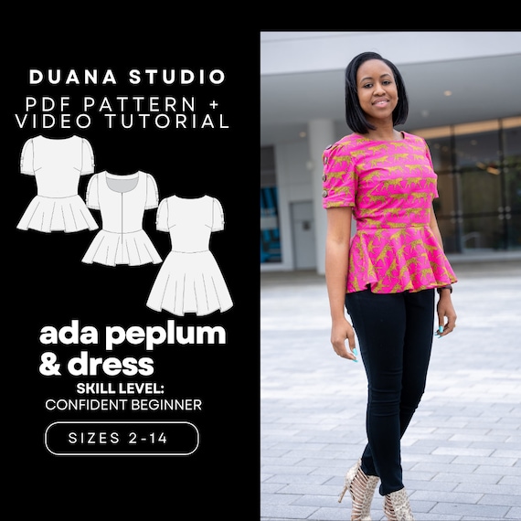 Peplum Top Pattern webern