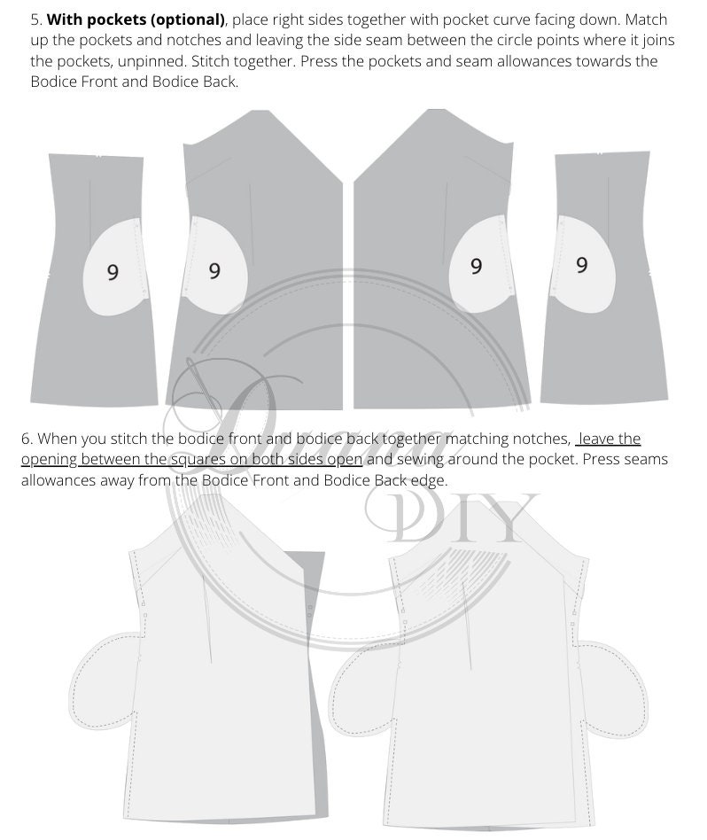 Custom Illustrations for PDF Pattern Instructions - Etsy