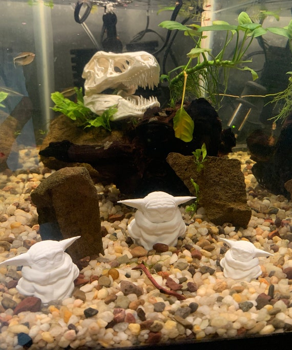 Baby Yoda Aquarium Decor 