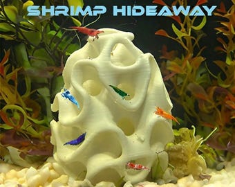l**¡NUEVO!**l Escondite para huevos de camarón / Vivienda única para camarones/peces / Adorno para el hogar /