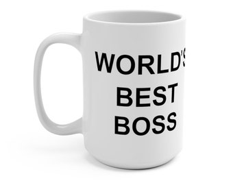 World's Best Boss Coffee Mug, Michael Scott's famous mug, The Office, Dunder Mifflin