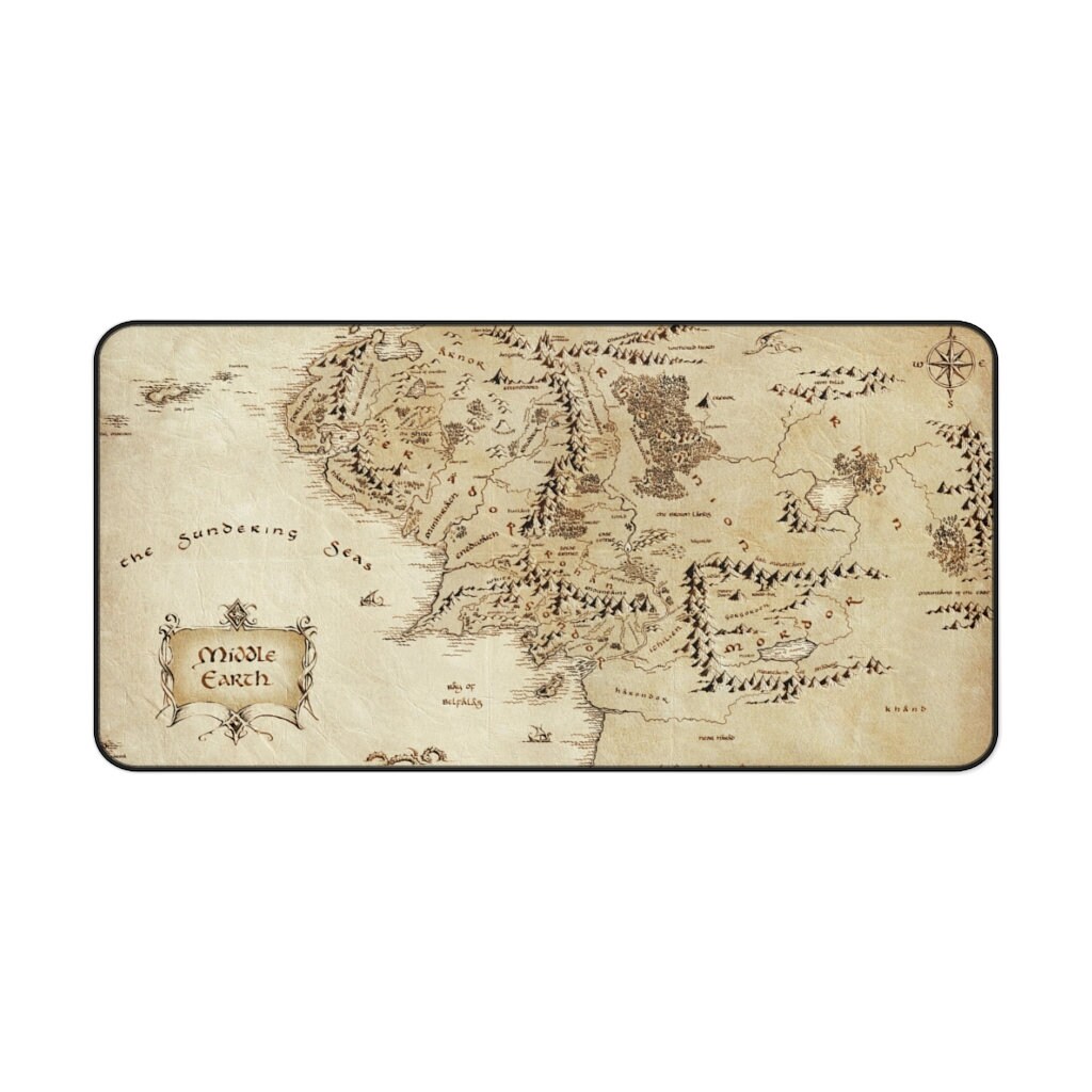 LOTR Middle Earth Desk Mat
