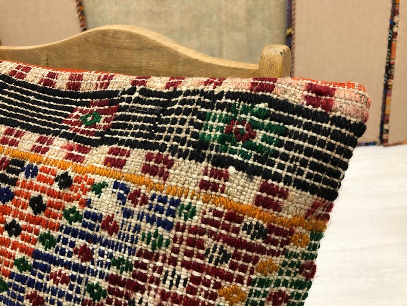 Kilim Cushion Cover Kilim Pillow Cover Turkish Pillow Throw Pillow UK Striped Kilim Pillow Handmade Pillow Boho Cushion 9206