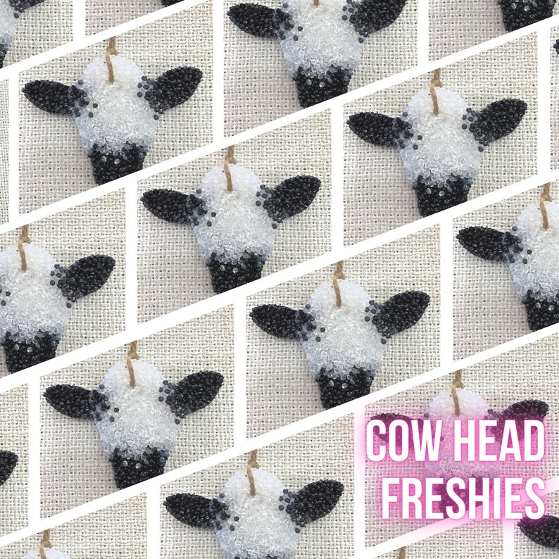 Car Air Freshener Freshie COW STEER HEAD Choose Your Scent and Color/s
