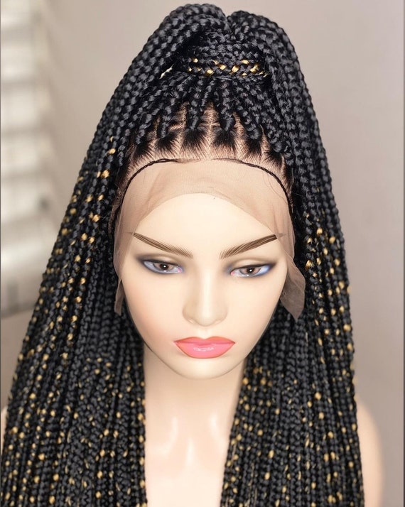 Braided wigbox braided wig lace front wigfull lace wig Etsy 日本