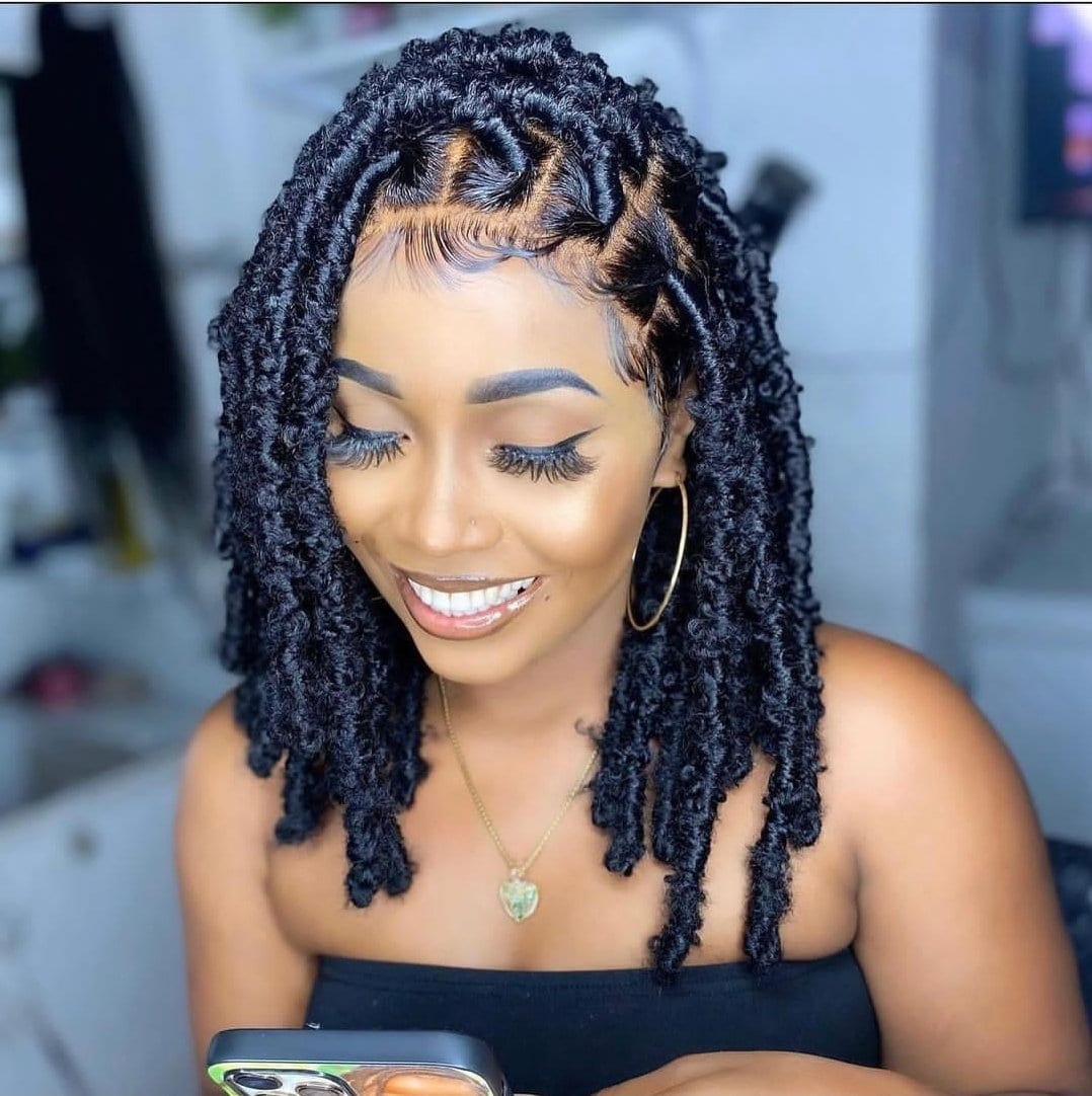 Packs Butterfly Locs Crochet Hair 10 Inch Pre-looped Bob, 54% OFF
