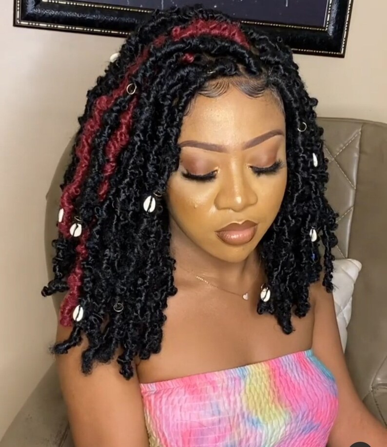 Butterfly Locs Wig Full Lace Wig Lace Front Wig Faux Locks Etsy