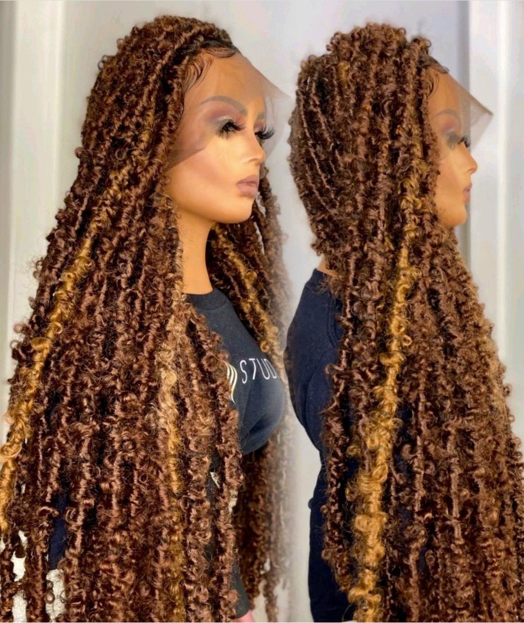 Distressed Locs Wig Full Lace Wig Lace Front Wig Butterfly Etsy