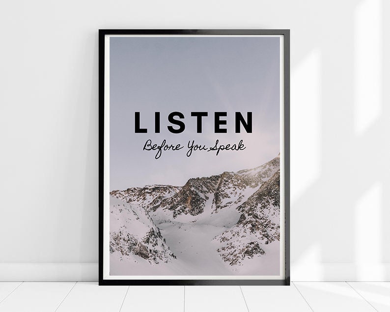 office quotes listen digital download printable wall art etsy