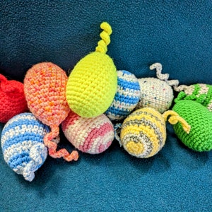 Crochet Egg Rattle Tug of War - Ferret toy-Cat toy-fun-ferrant-pet life