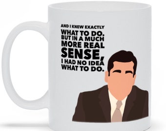 The Office Michael Scott Hand-Drawn Quote Mug