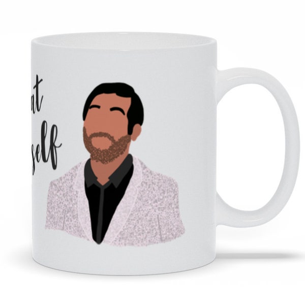 Treat Yo Self Donna And Tom Hand-Drawn Parks And Rec Mug