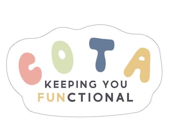 COTA Ergotherapie Sticker Keeping You FUNctional