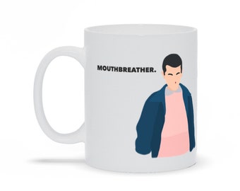 Stranger Things Eleven Mouthbreather Quote Mug