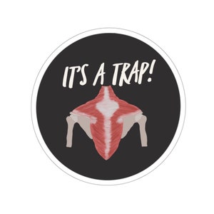 It's a Trap! Anatomy Pun Sticker
