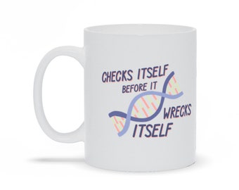 DNA Biology Mug Checks Itself Before it Wrecks Itself