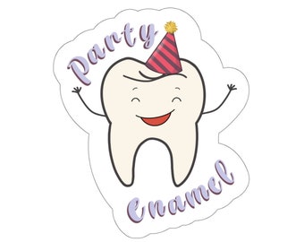 Party Emaille Dental Sticker