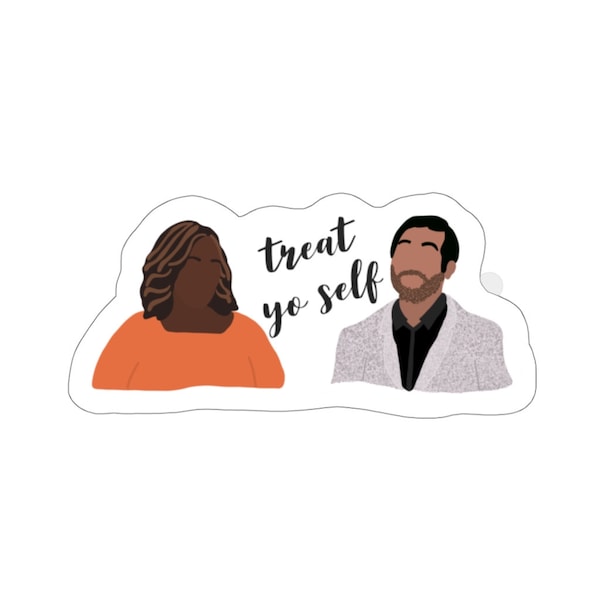 Treat Yo Self Illustrated Sticker