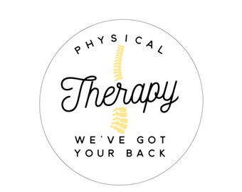 Physiotherapie, We've Got Your Back Round Sticker