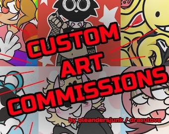 Custom Art Commission • OCs, DND, Yumeship, Roleplay, Ect! • Hand Drawn Digital Cartoon Illustration [ !! READ DESC !!]