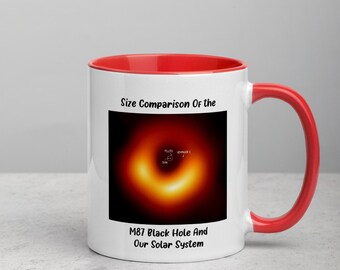 BLACK HOLE MUG - Solar System Mug - Ceramic Coffee Cup - Solar System Print Coffee Cup - Microwave Safe Mug - 11 Oz Coffee Mug