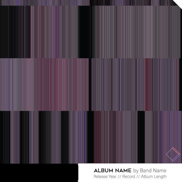 Custom Music Album Visualization Poster (Digital)