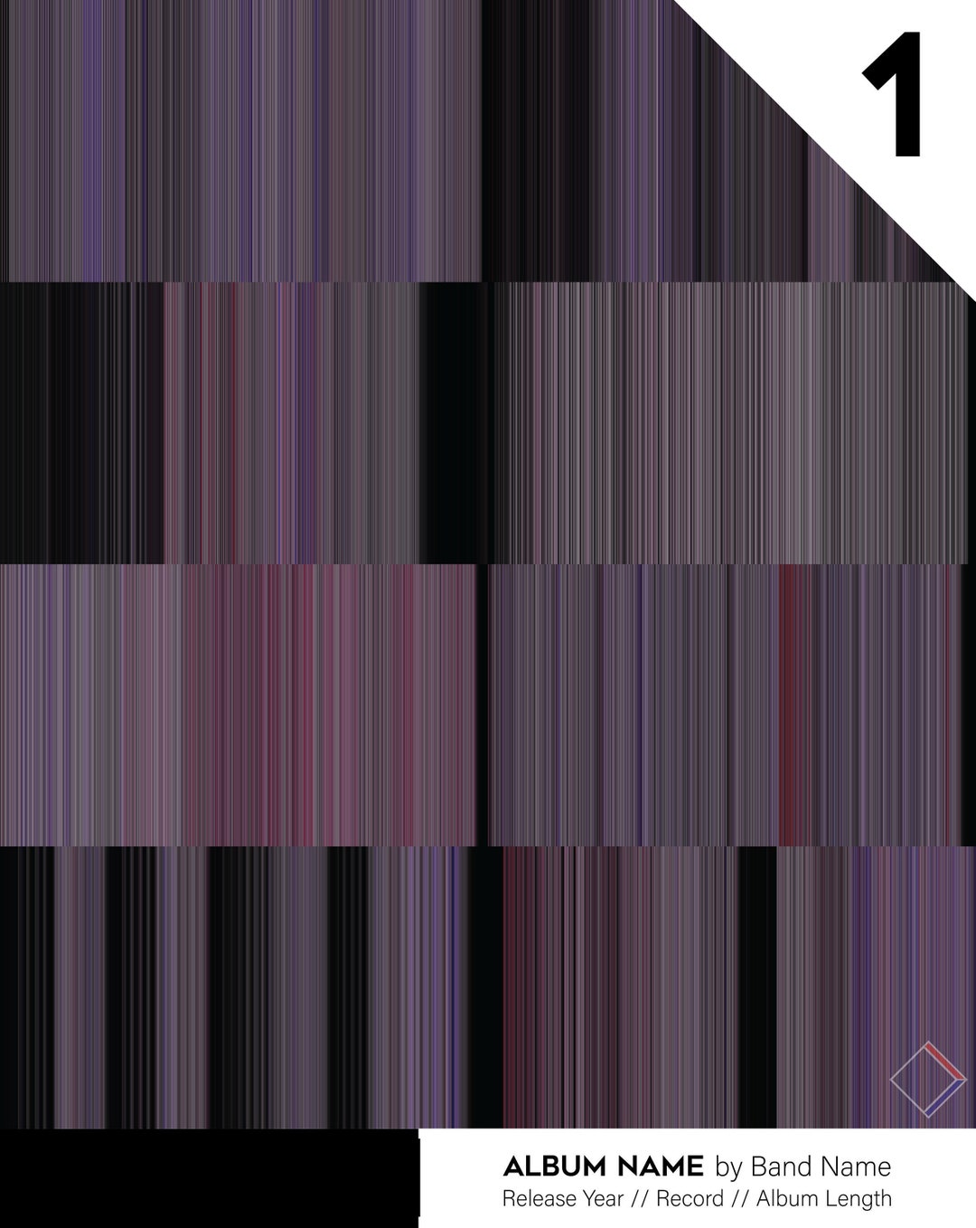 Custom Music Album Visualization Poster digital - Etsy New Zealand