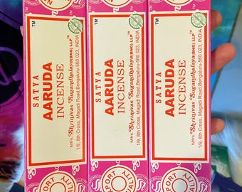 Aaruda  Satya Incense for protection, purification, and spiritual cleansing. Ward off evil, negative energy, envy &  evil eye.