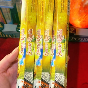 Fast Luck Suerte Rapida Incense Sticks To Bring You Luck In A Hurry