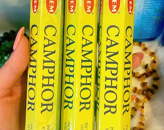 Camphor HEM Alcanfor Incense Sticks To Spiritually Cleanse Away Negative Energy