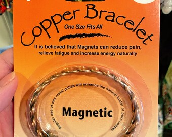 Copper Magnetic Bracelets for Energy, Channel Spiritual Vibrations, Protect from Negativity, Boost Self Confidence, Positivity and Wealth