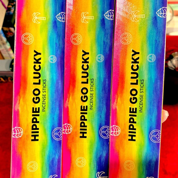 Hippie Go Lucky Incense for Relaxing, Unwinding, Chillout Mood, Peace and Feel The Good Vibes