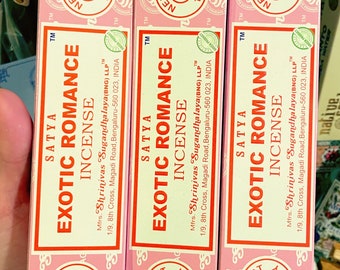 Exotic Romance Incense to feel Passionate, Provocative, Irristible, Relationships, Spice things up a bit with your Mate