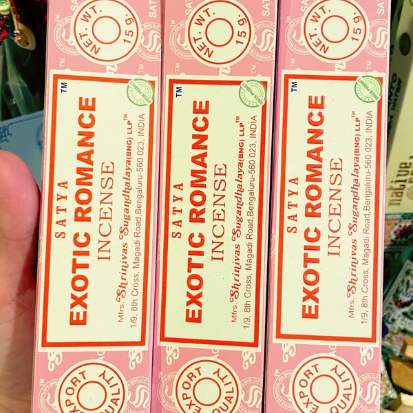 Exotic Romance Incense to feel Passionate, Provocative, Irristible, Relationships, Spice things up a bit with your Mate